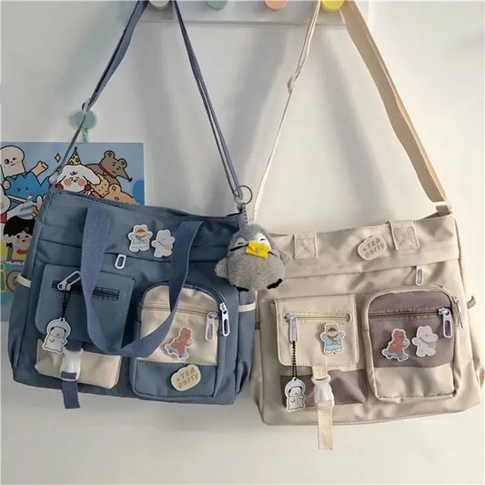 ELLA Waterproof Women Handbags Shoulder Bag Nylon Ladies Messenger Bag Oxford Crossbody Bags Tote Book Bags for Girls Satchels